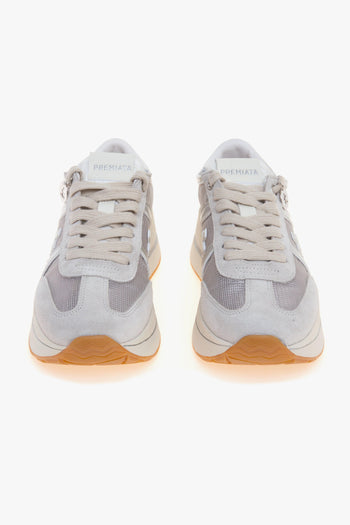 Sneaker Bethcoin in camoscio e tessuto retinato - 5