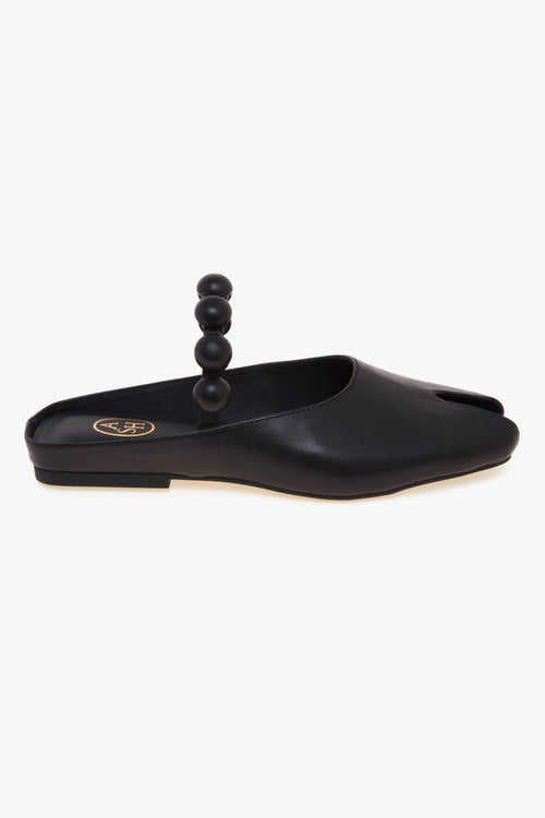 Sabot Blanche in pelle con cinturino impreziosito con mezze sfere