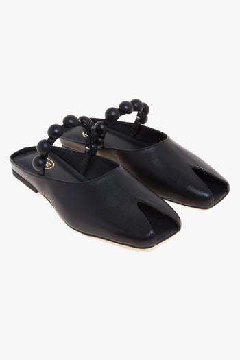 Sabot Blanche in pelle con cinturino impreziosito con mezze sfere - 2