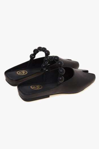 Sabot Blanche in pelle con cinturino impreziosito con mezze sfere - 3