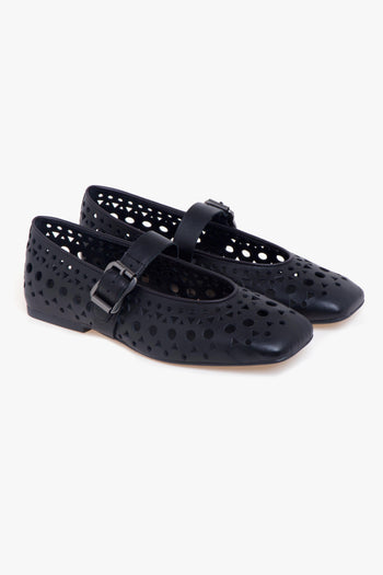 Ballerina Brook in pelle laserata con cinturino regolabile - 2