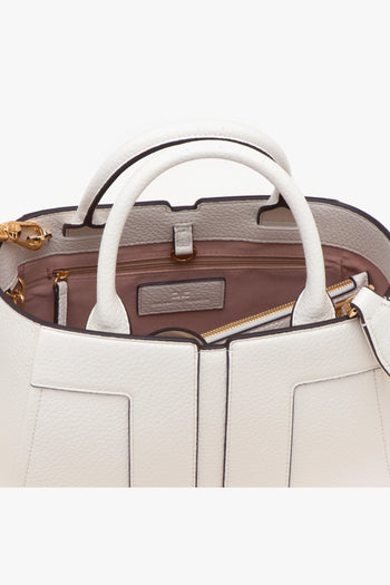 Borsa a mano in ecopelle martellata - 4