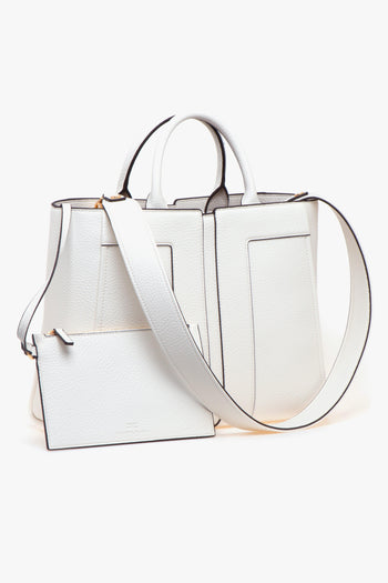 Borsa a mano in ecopelle con tracolla - 2