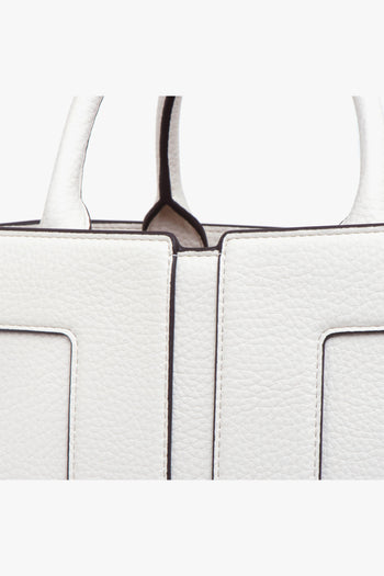 Borsa a mano in ecopelle con tracolla - 5