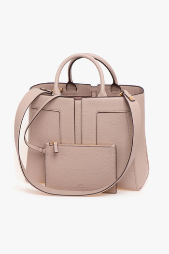 Borsa a mano in ecopelle con tracolla - 4