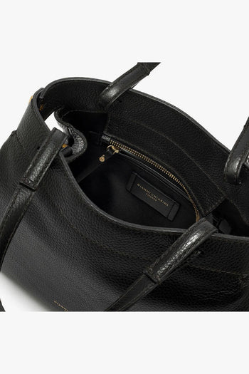 Borsa a mano "Ottavia" in pelle martellata - 4