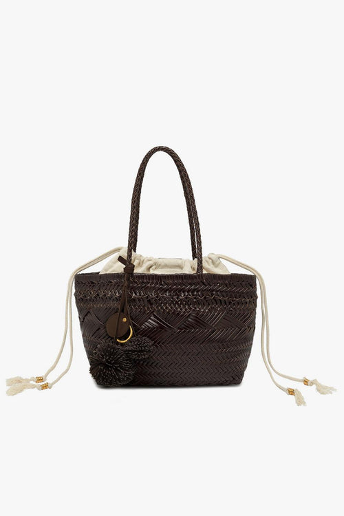 Borsa shopping Paoloma in pelle intrecciata (mis. media)