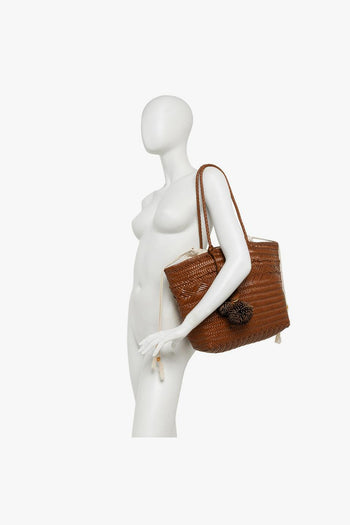 Borsa shopping Paoloma in pelle intrecciata (mis. grande) - 6