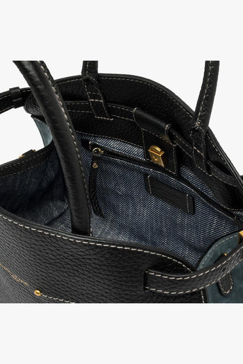 Borsa a mano "Farah" in pelle martellata - 4