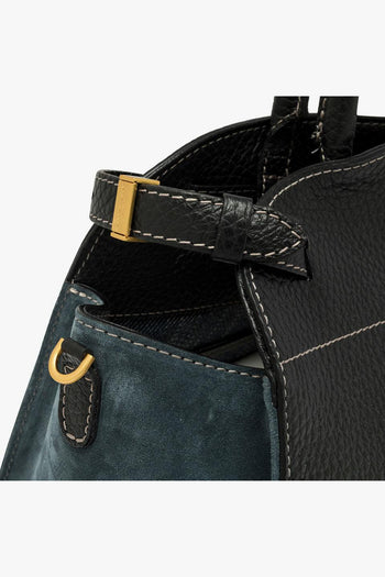 Borsa a mano "Farah" in pelle martellata - 5