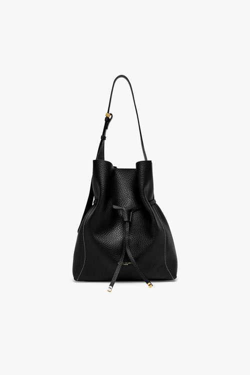 Borsa a spalla Sienna in pelle martellata con pochette interna