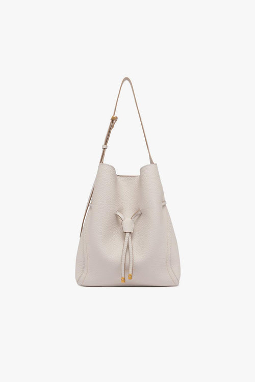 Borsa a spalla Sienna in pelle martellata con pochette interna