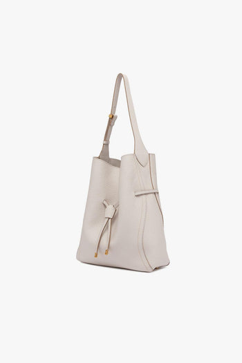 Borsa a spalla Sienna in pelle martellata con pochette interna - 2