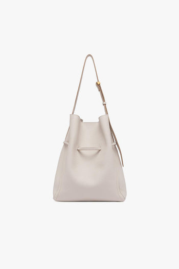 Borsa a spalla Sienna in pelle martellata con pochette interna - 3