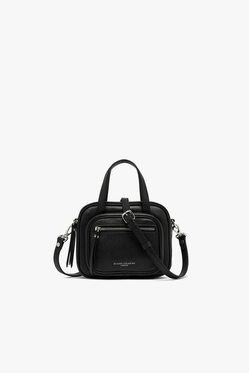 Borsa bauletto Carrè in pelle martellata