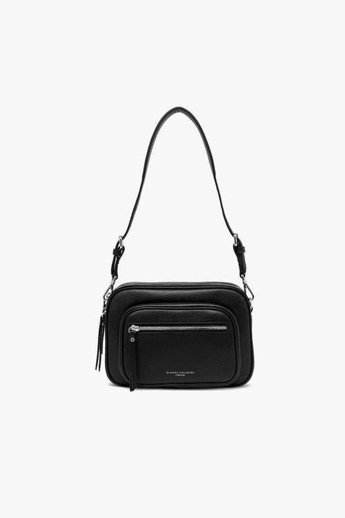 Borsa a tracolla Carre in pelle martellata