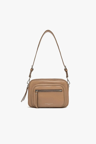Borsa a tracolla Carre in pelle martellata