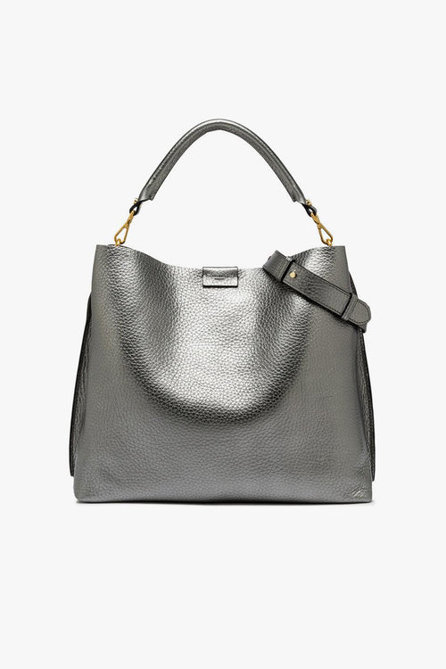 Borsa a mano "Aretha" in pelle martellata