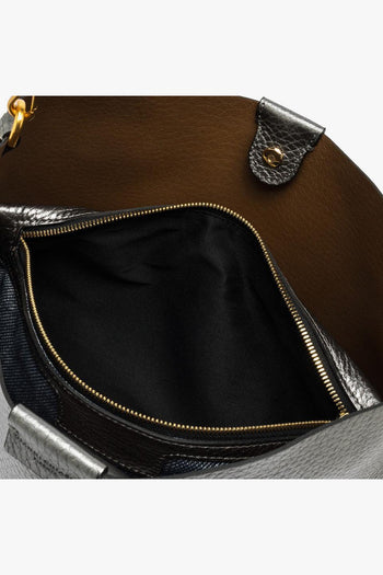 Borsa a mano "Aretha" in pelle martellata - 4