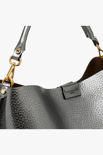 Borsa a mano "Aretha" in pelle martellata - 5