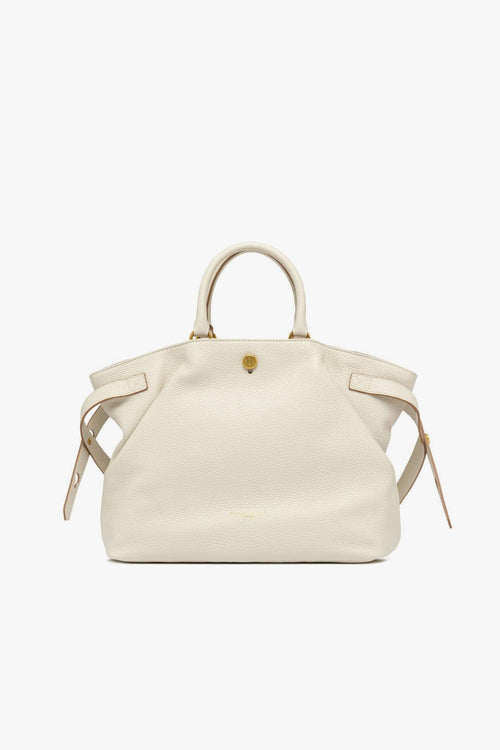 Borsa a mano Claudette in pelle martellata con tracolla