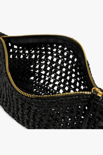 Busta con zip Nefeli in paglia intrecciata - 4