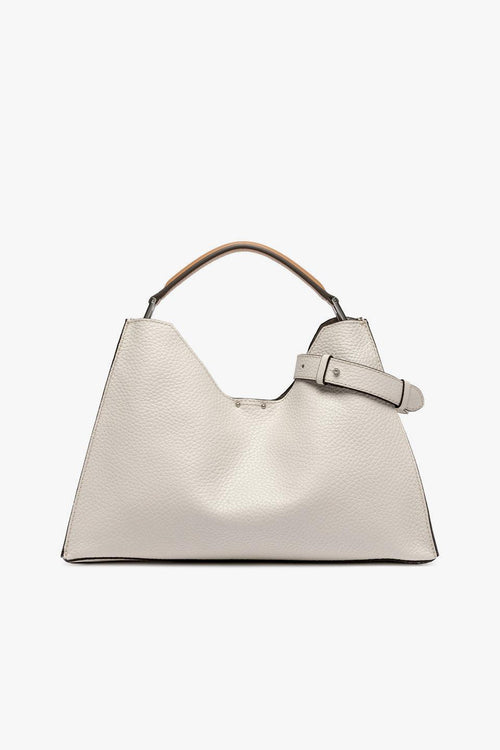 Borsa Aurora in pelle martellata con forma a trapezio