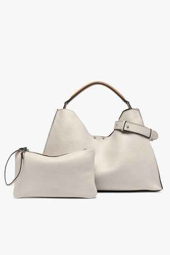 Borsa Aurora in pelle martellata con forma a trapezio - 5