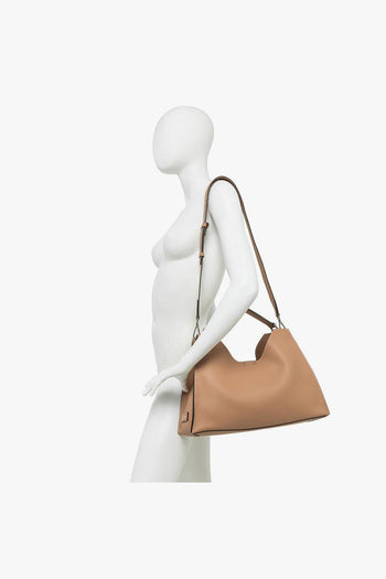 Borsa Aurora in pelle martellata con forma a trapezio - 6