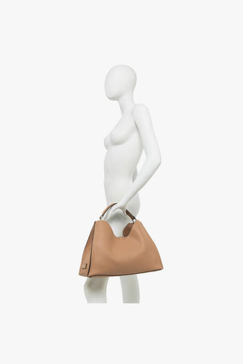 Borsa Aurora in pelle martellata con forma a trapezio - 7