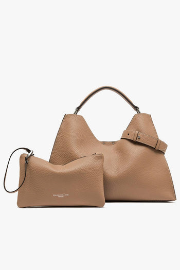 Borsa Aurora in pelle martellata con forma a trapezio - 6