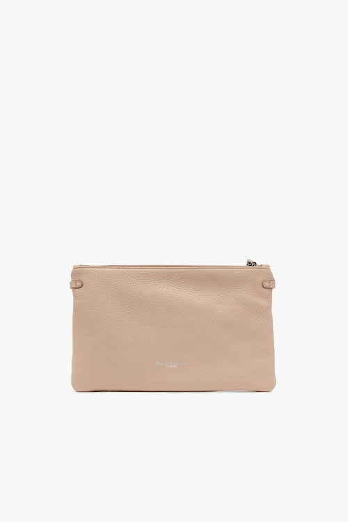 Pochette "Hermy" in pelle martellata
