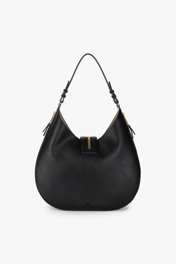 Borsa hobo grande con zip ornamentali - 3