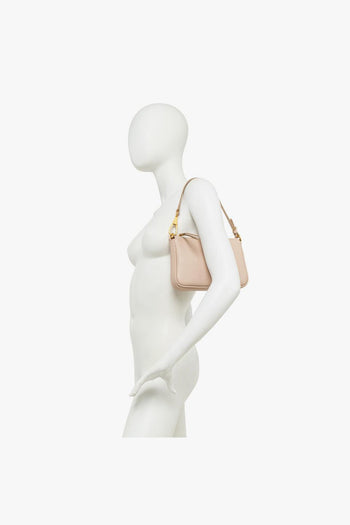 Borsa a spalla Brooke in pelle martellata con tracolla - 6