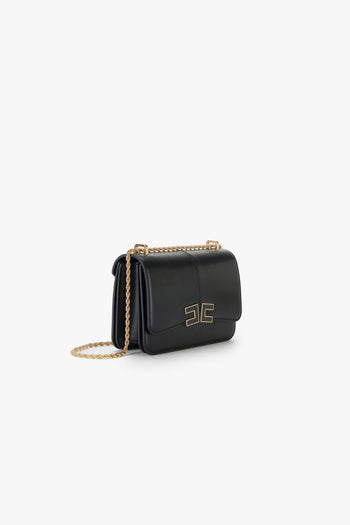Borsa a tracolla in ecopelle con logo in metallo - 2