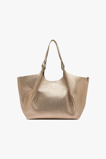 Borsa a spalla "Dua" in pelle martellata laminata - 4