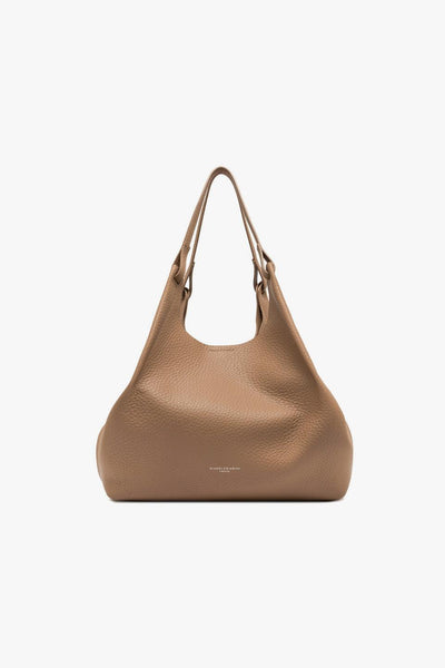 Borsa a spalla "Dua" in pelle martellata