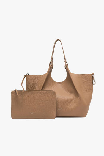 Borsa a spalla "Dua" in pelle martellata - 7