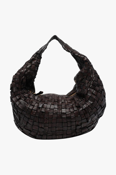 Borsa a spalla Marisa in pelle intrecciata