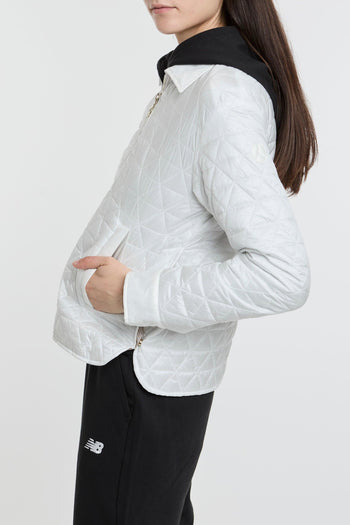 Overshirt in nylon ultralight trapuntato con zip - 4