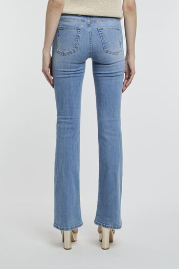 Jeans a zampa in denim stretch - 5