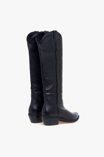 Stivale texano in pelle ricami - 3