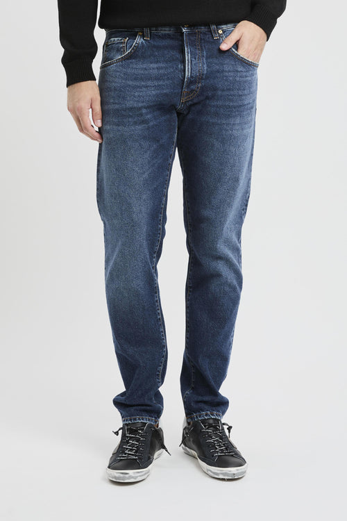 Jeans Breackbeat in denim effetto vintage