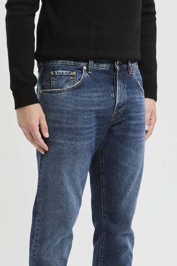 Jeans Breackbeat in denim effetto vintage - 4