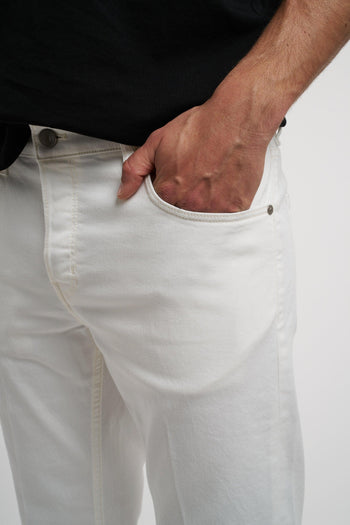Pantalone in denim bianco - tapperd fit - 6