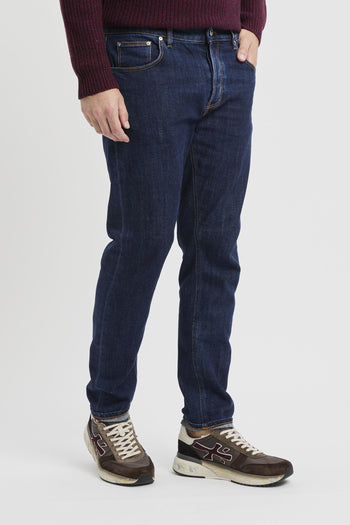 Jeans in denim elasticizzato con lavaggio uniforme - 2
