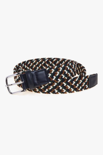 Cintura "Mississipi" in tessuto treccia elasticizzata multicolor - 3