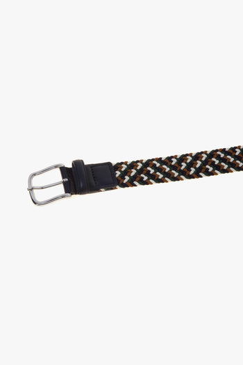 Cintura "Mississipi" in tessuto treccia elasticizzata multicolor - 5