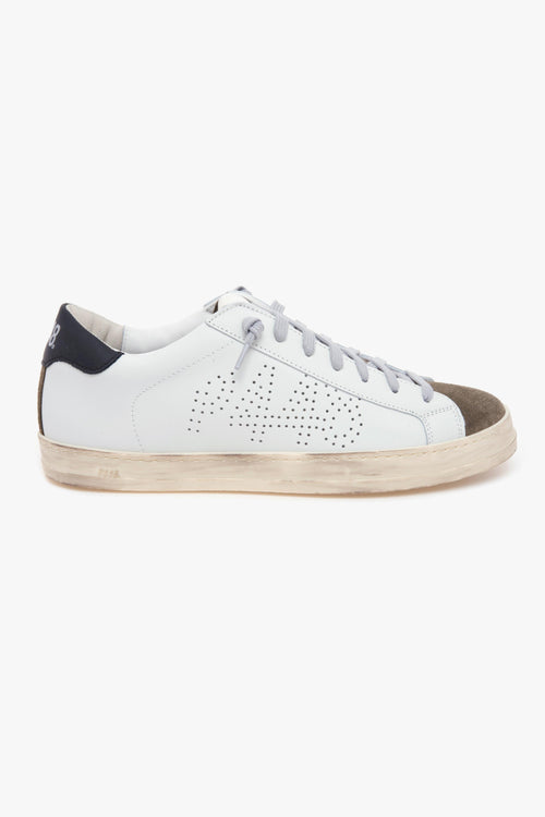 Sneaker in pelle e camoscio