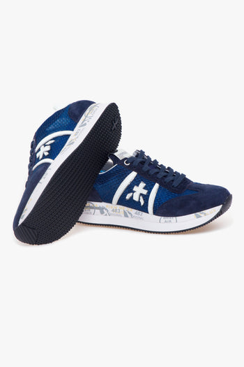 Sneaker Conny in camoscio e tessuto retinato - 4